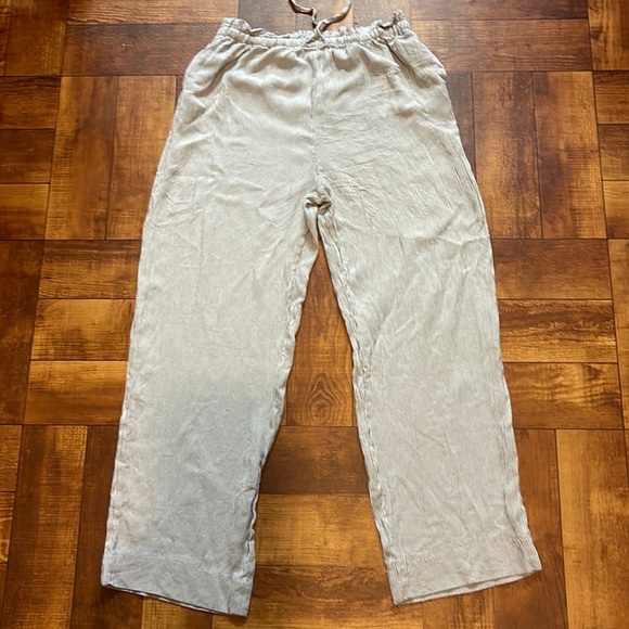 Liz Claiborne Pants - Liz Claiborne wide leg striped Rayon/Acetate Pants